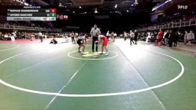 126 lbs Cons. Round 1 - Nathan Warmerdam, Lodi vs Jayden Sanchez, Central Catholic