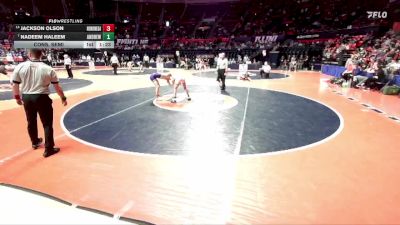 3A 120 lbs Cons. Semi - Nadeem Haleem, Tinley Park (Andrew) vs Jackson Olson, Rockton (Hononegah)