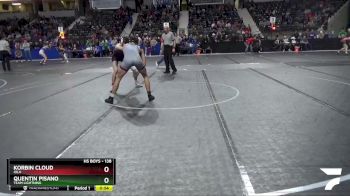 138 lbs Cons. Round 1 - Korbin Cloud, Iola vs Quentin Pisano, Team Lightning