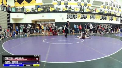 144 lbs 5th Place Match - Preston Hammond, Midwest Regional Training Center vs Justin Boone, Yorktown Wrestling Club