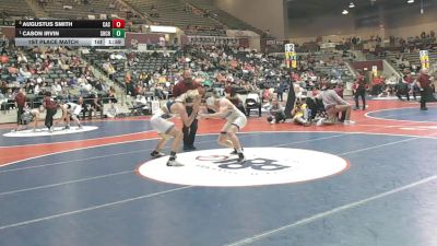 4A 165 lbs 1st Place Match - Cason Irvin, Shiloh Christian vs Augustus Smith, CAC