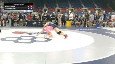 140 lbs Cons. Rd Of 32 - Micah Finley, Ohio vs Alice Scharp, Indiana