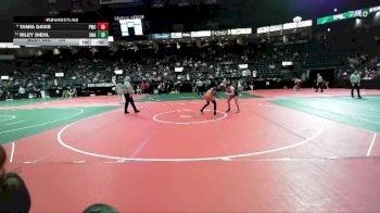 134 lbs Cons. Semi - Riley Diehl, Unattached vs Tamia Davis, PWCA