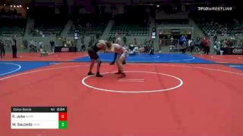 182 lbs Consolation - Kaleb Jobe, Warrior Wrestling Club vs Mario Saucedo, Dark Cloud Wrestling Club