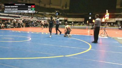 132 lbs Placement (16 Team) - Hughes Jaylen, Granby vs Caleb Godfrey, Franklin County