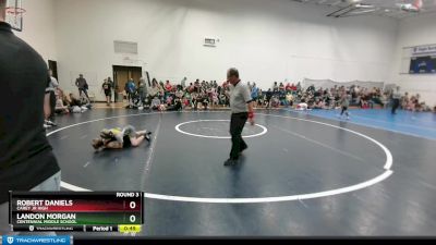 76-77 lbs Round 3 - Landon Morgan, Centennial Middle School vs Robert Daniels, Carey Jr High