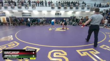 155 lbs Quarterfinal - Jordan Mangus, Lovell Middle School vs August Sanchez, Riverton Middle School