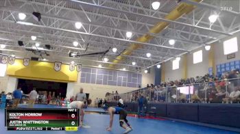 120 lbs 3rd Place Match - Kolton Morrow, Saltillo vs Justin Whittington, Oak Grove HS