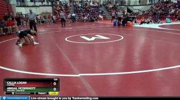 120 lbs 5th Place Match - Abigail McDermott, Wahlert, Dubuque vs Callia Logan, Clinton