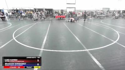 150 lbs Cons. Round 5 - Luke Kamish, Victory School Of Wrestling vs Braedon Dorshorst, Askren Wrestling Academy