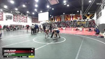 113 lbs 5th Place Match - Juan Guerra, Santa Monica vs Jacob Jenner, Long Beach Wilson