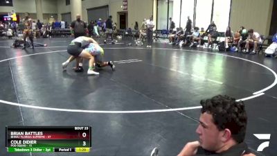 175 lbs Round 2 Champ & Wb (32 Team) - Brian Battles, BHWC/ Florida Supreme vs Cole Didier, Pod Squad