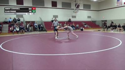 155 lbs Round 3 (3 Team) - Clair Priebe, Independence vs Emery Cornwell, Marion