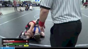 92 lbs Round 4 (8 Team) - Brycen Swiger, Terps Xtreme vs Lucas Gandy, Kraken