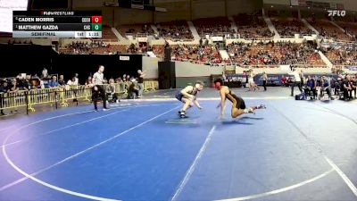 175-D1 Semifinal - Matthew Gazda, Chandler High School vs Caden Morris, Corona Del Sol High School