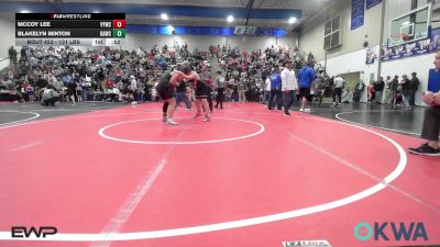 131 lbs Rr Rnd 2 - McCoy Lee, Verdigris Youth Wrestling vs Blakelyn Minton, Broken Arrow Wrestling Club