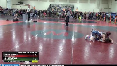 90 lbs Round 2 - Ali Steveson, Tea Area Titans vs Hazel Holden, Wisconsin Rapids