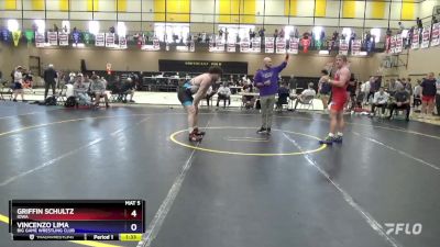 215 lbs Quarterfinal - Griffin Schultz, Iowa vs Vincenzo Lima, Big Game Wrestling Club