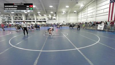 100 lbs Consi Of 16 #2 - Alexander Izzo, Iron Faith WC vs Liam McKenney, Maine Hammahs
