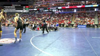 1A-120 lbs Cons. Round 3 - Ryan Fletcher, Underwood vs Tayler Kibbee, Janesville