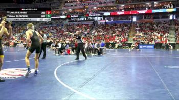 1A-120 lbs Cons. Round 3 - Ryan Fletcher, Underwood vs Tayler Kibbee, Janesville