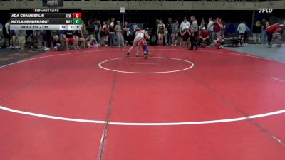 130 lbs Consi Of 8 #2 - Ada Chamberlin, New Milford vs Kayla Hendershot, Milton
