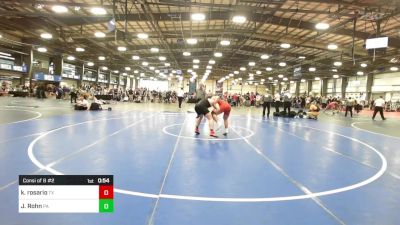 182 lbs Consi Of 8 #2 - Kane Rosario, TX vs Jared Rohn, PA