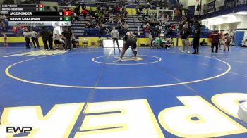 215 lbs Quarterfinal - Jace Ponder, Van Buren vs Davon Cheatham, Edison Eagles
