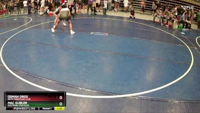 125 lbs Champ. Round 1 - Osman Oros, Delta Wrestling Club vs Mac Gubler, Southern Utah Elite