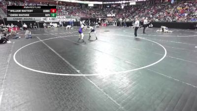 D1-120 lbs Champ. Round 1 - Owen Wathke, Bay Port vs William Mattert, Oconomowoc