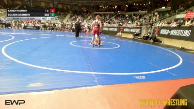 105 lbs Semifinal - Kamdyn Smith, F-5 Grappling vs Colton Zabinski, Backyard Brawlers Midwest