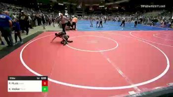 55 lbs 7th Place - Preston Plunk, R.A.W. vs Kayden Walker, Tulsa Blue T Panthers