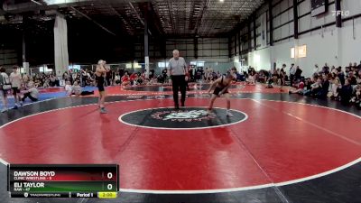 95 lbs Round 2 (6 Team) - Eli Taylor, RAW vs Dawson Boyd, CLINIC WRESTLING