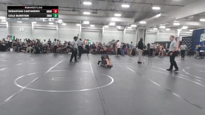 98 lbs Round 7 (10 Team) - Sebastian Cantarero, Savage WA White vs Cole Burstein, Savage WA Black