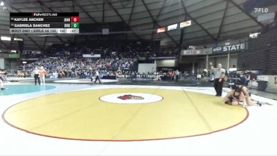 Girls 4A 155 lbs Cons. Round 2 - Gabriela Sanchez, Davis (Girls) vs Kaylee Ancker, Juanita (Girls)