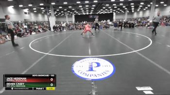 132 lbs Quarterfinal - Jace Hedeman, Immortal Athletics WC vs Deven Casey, Izzy Style Wrestling