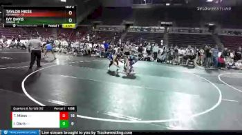 W-138 lbs Quarters & 1st Wb (16 Team) - Ivy Davis, Kansas vs Taylor Miess, Colorado