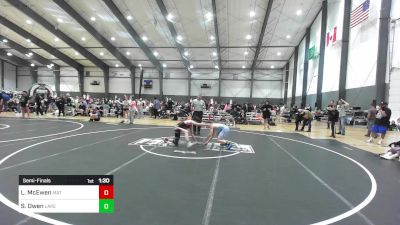 120 lbs Semifinal - Lazarus McEwen, Mat Demon WC vs Sam Owen, Lake Stevens WC