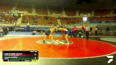 D1-190 lbs Cons. Round 2 - Ethan Austin, Perry vs Luis Flores Celaya, Mountain View Hs (Mesa)