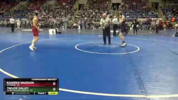 126 lbs Semis & Wb - Kashden Wadeson, #1 Lisbon vs Trevor Dalley, #4 Hettinger/Scranton