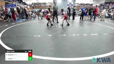 66 lbs Semifinal - Rhett Bigbey, Redskins Wrestling Club vs Lane Jager, Carl Albert