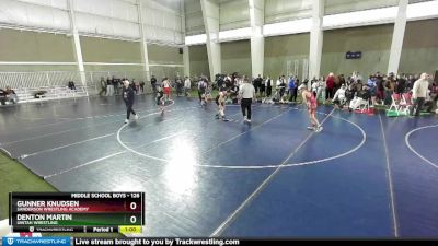 126 lbs Champ. Round 1 - Denton Martin, Uintah Wrestling vs Gunner Knudsen, Sanderson Wrestling Academy