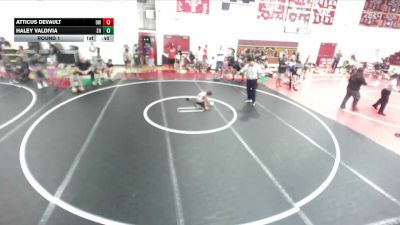 43 lbs Round 1 - Atticus DeVault, 951 WC vs Haley Valdivia, SoCal Hammers