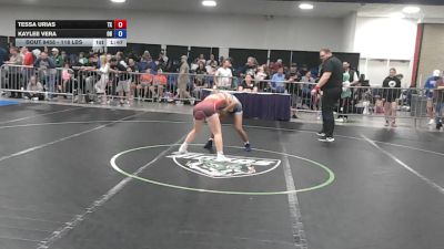 118 lbs Consi Of 16 #1 - Tessa Urias, TX vs Kaylee Vera, OH
