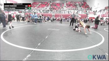 60 lbs Round Of 16 - Asher Fanshier, Clinton Youth Wrestling vs Rhett Villines, Weatherford Youth Wrestling