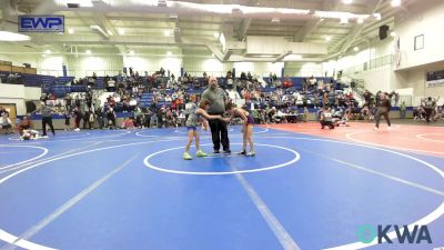 61 lbs Round Of 16 - Liam Foster, Warner Eagles Youth Wrestling vs Boston Bollinger, Tulsa Blue T Panthers