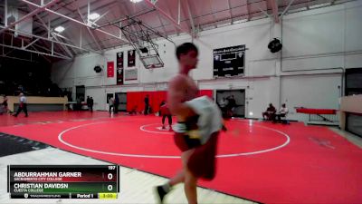 197 lbs Cons. Semi - Abdurrahman Garner, Sacramento City College vs Christian Davidsn, Cuesta College