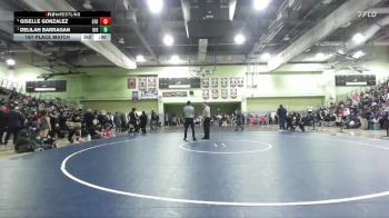 115 lbs 1st Place Match - Lina `Bowie` Hernandez, SAN PEDRO vs Savannah Sequeria, BIRMINGHAM