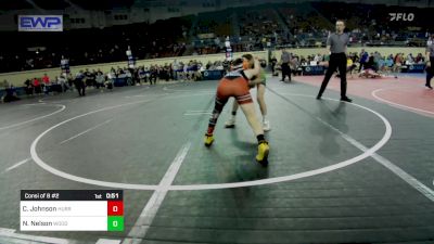 80 lbs Consi Of 8 #2 - Cooper Johnson, Hurricane Wrestling Academy vs Noah Nelson, Woodward Youth Wrestling