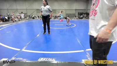 40 lbs Rr Rnd 2 - Blakely Ponce, Super Girls K-6 Red vs Harper Davis, Mat Union Misfits K-6